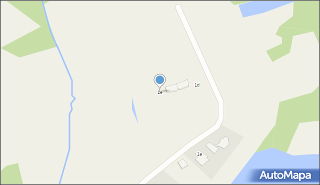 Wierzbiczany, Osiedle Księżycowe, 1e, mapa Wierzbiczany