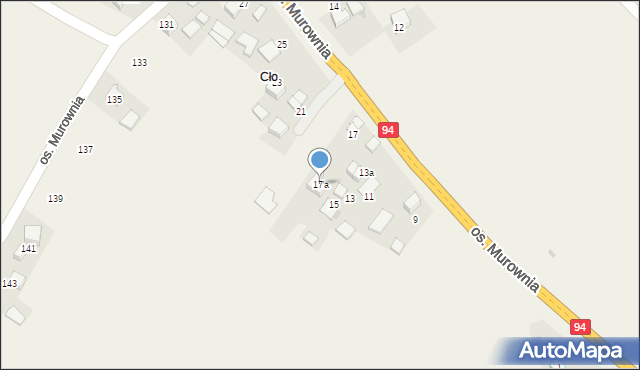 Wierzchowie, Osiedle Murownia, 17a, mapa Wierzchowie