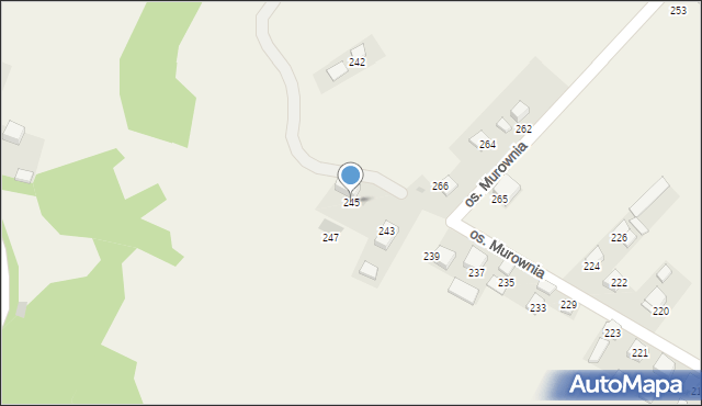 Wierzchowie, Osiedle Murownia, 245, mapa Wierzchowie