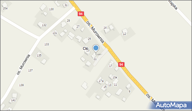 Wierzchowie, Osiedle Murownia, 64, mapa Wierzchowie