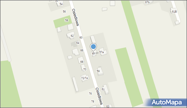 Wierzchowisko, Osiedlowa, 57, mapa Wierzchowisko