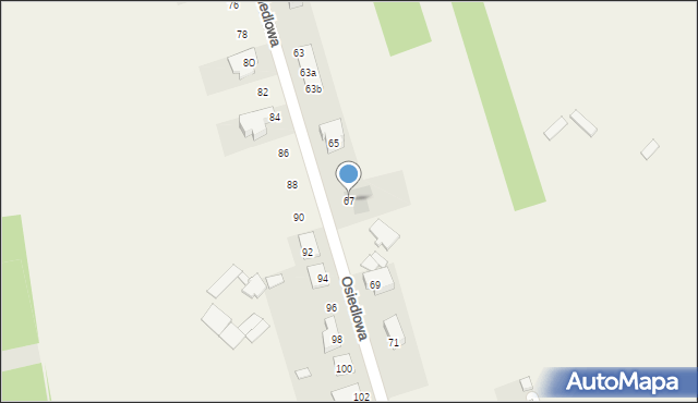 Wierzchowisko, Osiedlowa, 67, mapa Wierzchowisko