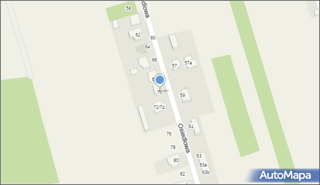 Wierzchowisko, Osiedlowa, 70, mapa Wierzchowisko