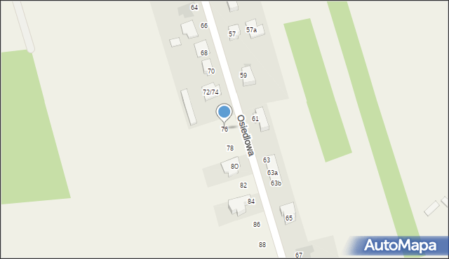Wierzchowisko, Osiedlowa, 76, mapa Wierzchowisko