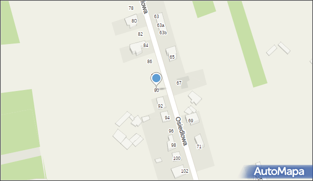 Wierzchowisko, Osiedlowa, 90, mapa Wierzchowisko