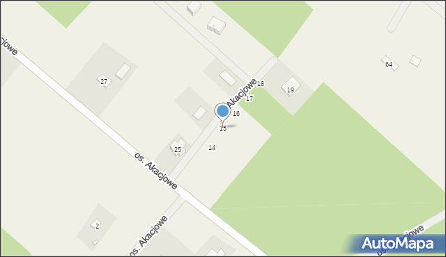 Wierzyce, Osiedle Akacjowe, 15, mapa Wierzyce