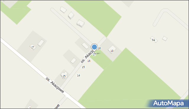 Wierzyce, Osiedle Akacjowe, 17, mapa Wierzyce