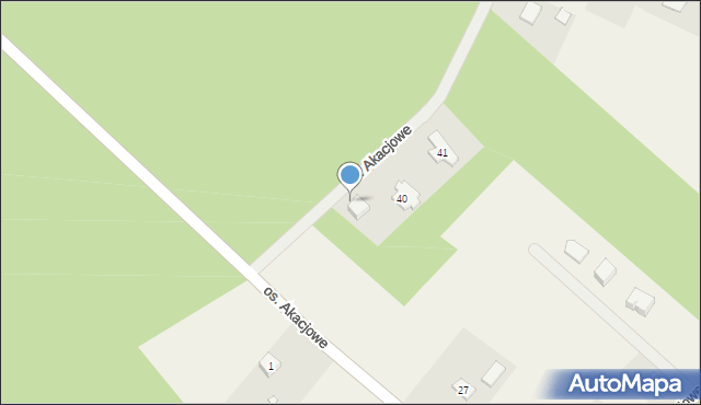 Wierzyce, Osiedle Akacjowe, 39, mapa Wierzyce