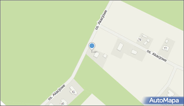 Wierzyce, Osiedle Akacjowe, 45, mapa Wierzyce