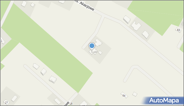 Wierzyce, Osiedle Akacjowe, 61, mapa Wierzyce