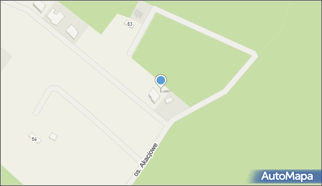 Wierzyce, Osiedle Akacjowe, 67, mapa Wierzyce