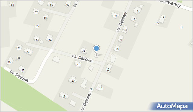 Wierzyce, Osiedle Dębowe, 25, mapa Wierzyce