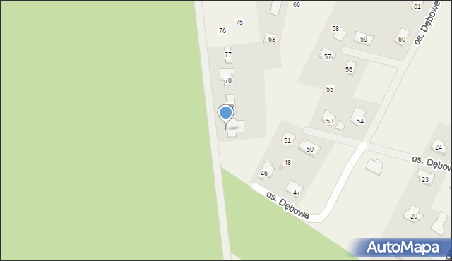 Wierzyce, Osiedle Dębowe, 80, mapa Wierzyce