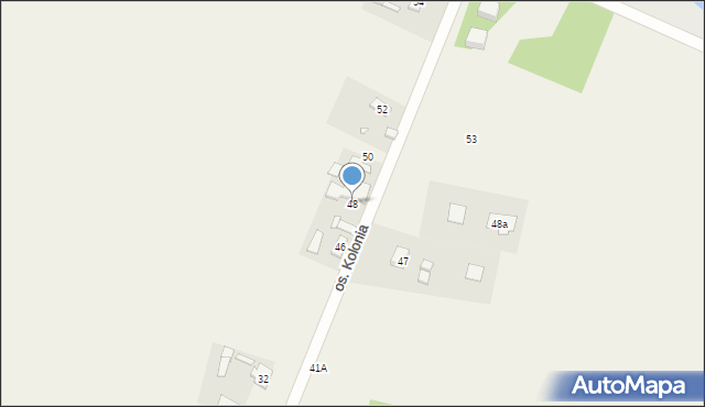 Wierzyce, Osiedle Kolonia, 48, mapa Wierzyce