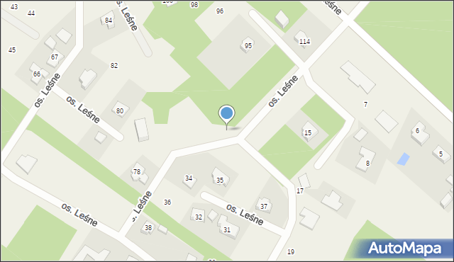 Wierzyce, Osiedle Leśne, 90, mapa Wierzyce