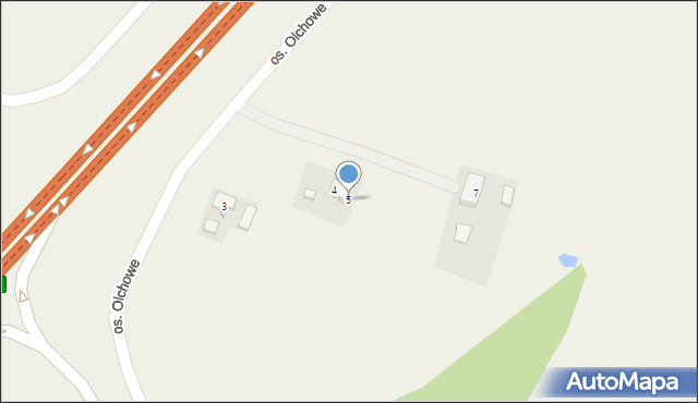 Wierzyce, Osiedle Olchowe, 5, mapa Wierzyce