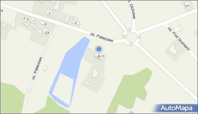 Wierzyce, Osiedle Pałacowe, 30, mapa Wierzyce