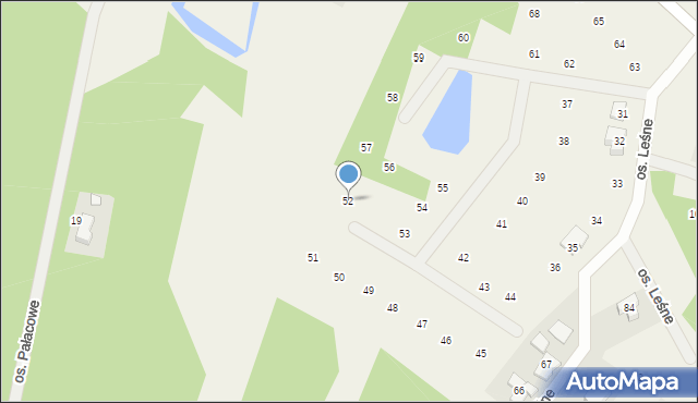 Wierzyce, Osiedle Pałacowe, 52, mapa Wierzyce
