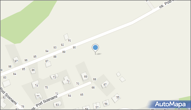 Wierzyce, Osiedle Pod Lipami, 22a, mapa Wierzyce