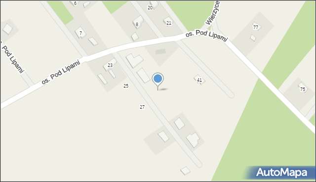 Wierzyce, Osiedle Pod Lipami, 35, mapa Wierzyce