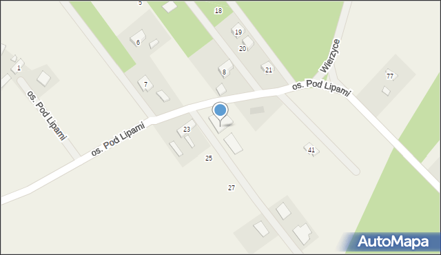 Wierzyce, Osiedle Pod Lipami, 37, mapa Wierzyce