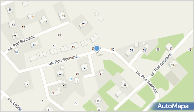 Wierzyce, Osiedle Pod Sosnami, 15, mapa Wierzyce