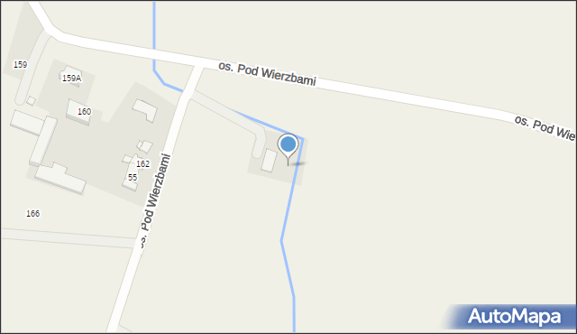 Wierzyce, Osiedle Pod Wierzbami, 10, mapa Wierzyce