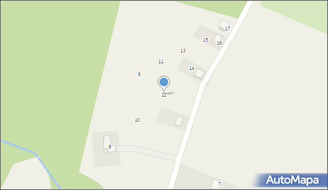 Wierzyce, Osiedle Zielone, 12, mapa Wierzyce