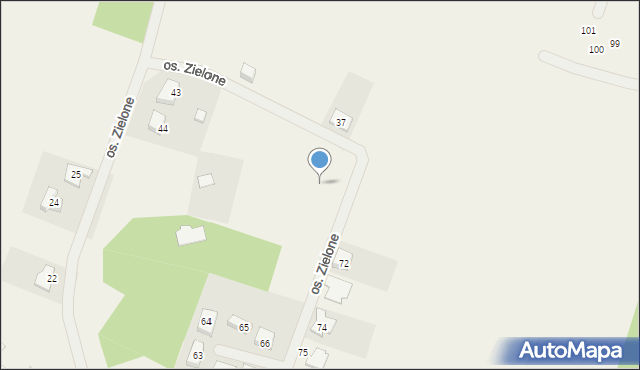 Wierzyce, Osiedle Zielone, 40, mapa Wierzyce