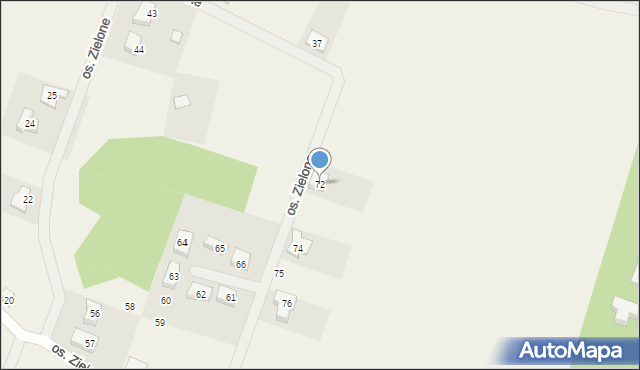 Wierzyce, Osiedle Zielone, 72, mapa Wierzyce