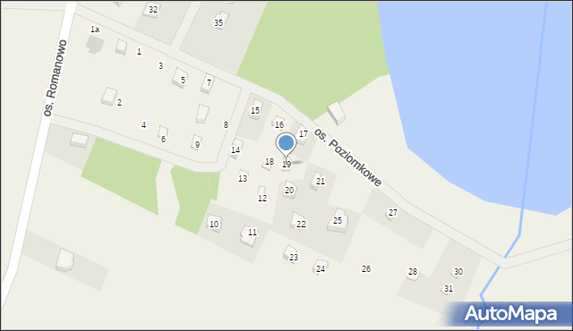 Wilcze Błota, Osiedle Poziomkowe, 19, mapa Wilcze Błota