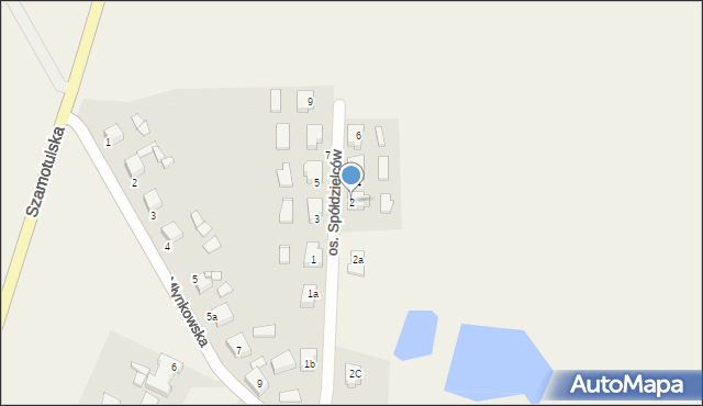 Wilczyna, Osiedle Spółdzielców, 2, mapa Wilczyna