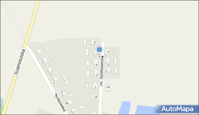 Wilczyna, Osiedle Spółdzielców, 7, mapa Wilczyna