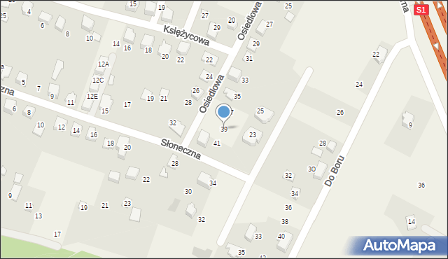 Wilkowice, Osiedlowa, 39, mapa Wilkowice