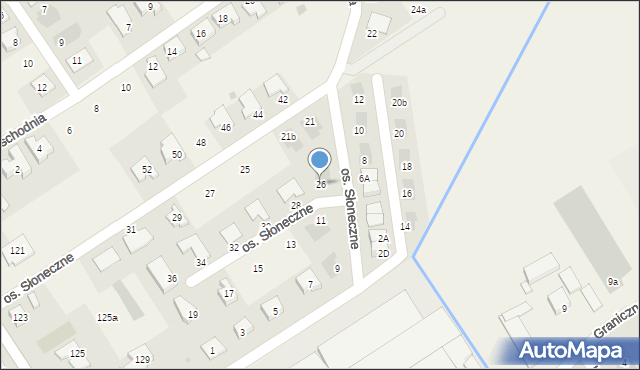 Wilkowice, Osiedle Słoneczne, 26, mapa Wilkowice