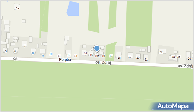 Wilkowyja, Osiedle Zdrój, 15a, mapa Wilkowyja