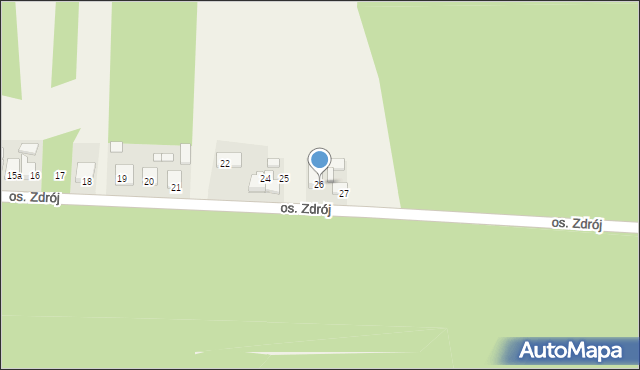 Wilkowyja, Osiedle Zdrój, 26, mapa Wilkowyja