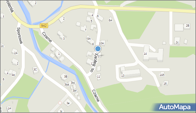 Wisła, Osiedle Bajcary, 10, mapa Wisła