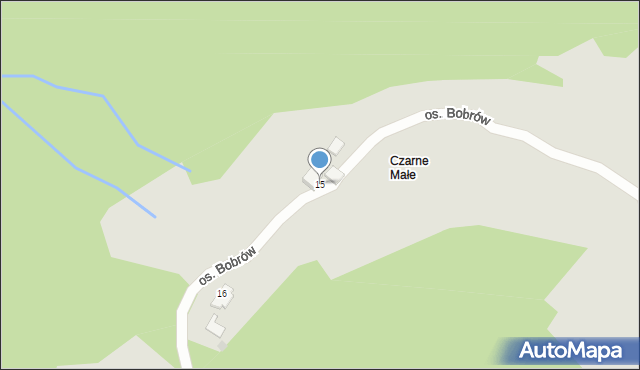 Wisła, Osiedle Bobrów, 15, mapa Wisła