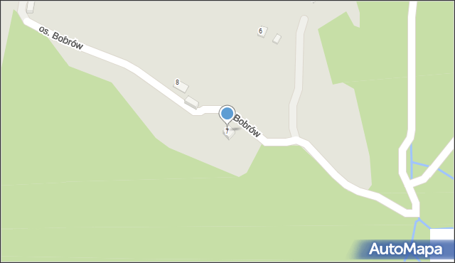 Wisła, Osiedle Bobrów, 7, mapa Wisła