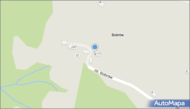 Wisła, Osiedle Bobrów, 9, mapa Wisła