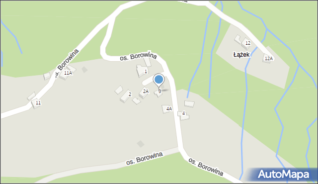 Wisła, Osiedle Borowina, 3, mapa Wisła