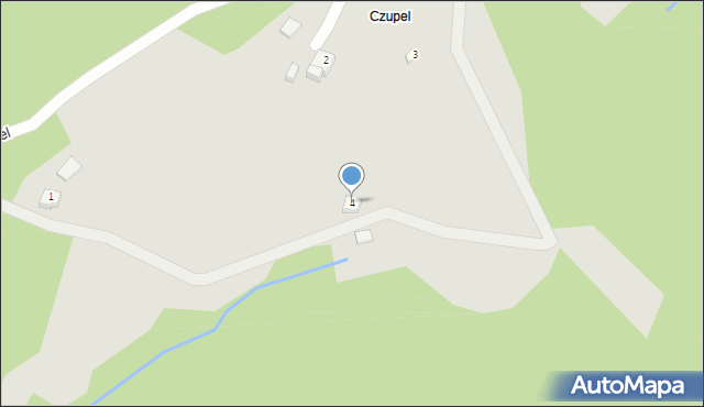 Wisła, Osiedle Czupel, 4, mapa Wisła