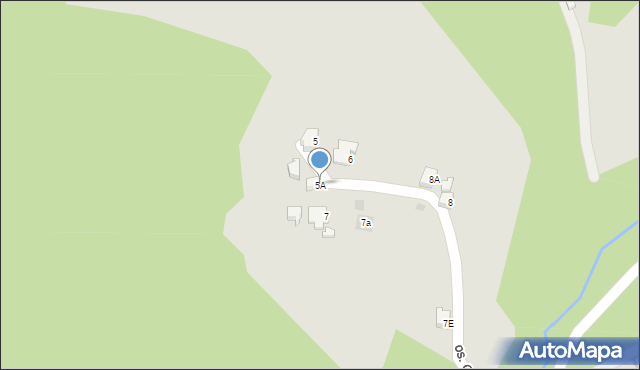 Wisła, Osiedle Górne Głębce, 5A, mapa Wisła