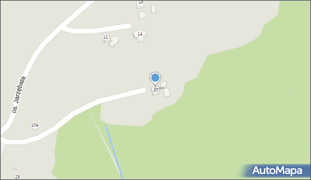 Wisła, Osiedle Jarzębata, 10, mapa Wisła