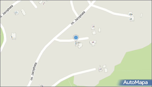 Wisła, Osiedle Jarzębata, 12, mapa Wisła