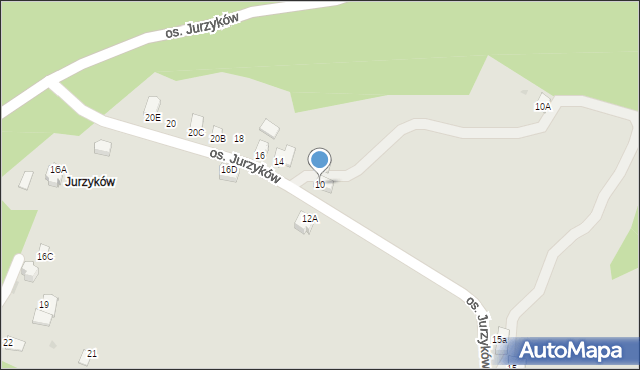 Wisła, Osiedle Jurzyków, 10, mapa Wisła