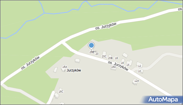 Wisła, Osiedle Jurzyków, 20E, mapa Wisła