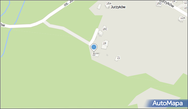 Wisła, Osiedle Jurzyków, 22, mapa Wisła