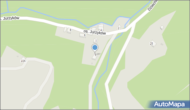 Wisła, Osiedle Jurzyków, 3, mapa Wisła